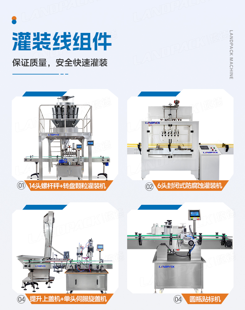 1745300941194136.jpg 豬皮鹵水灌裝線(半自動(dòng)卸垛機(jī)-+轉(zhuǎn)盤(pán)顆粒灌裝機(jī)+14頭螺桿稱+6頭封閉式防腐蝕灌裝機(jī)+提升上蓋+單頭伺服旋蓋+圓瓶貼標(biāo)機(jī))+任紅-詳情頁(yè)_04.jpg